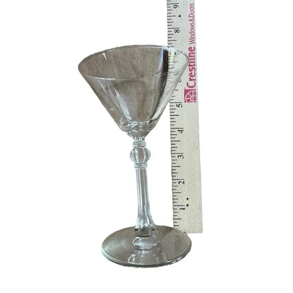 VTG Martini Glasses (2) 6" Dinner Party Bar Set Socializing Mancave Cocktails - Picture 8 of 10